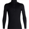 Icebreaker 200 Oasis Merino LS Half Zip 1 Icebreaker 200 Oasis Merino LS Half Zip -Ride Outfit Sales Store prod195323 Black NE 01